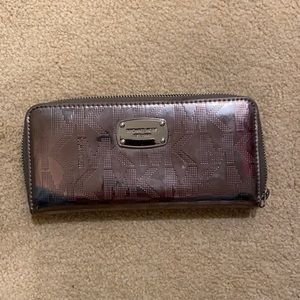 Michael Kors silver metallic Wallet